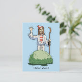 Da ist Jesus! Postkarte (Stehend Vorderseite)