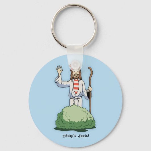 Da ist Jesus! Schlüsselanhänger (Vorderseite)