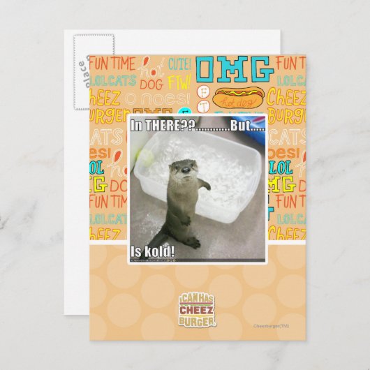 Da? Ist kalt! Postkarte (Vorne/Hinten)