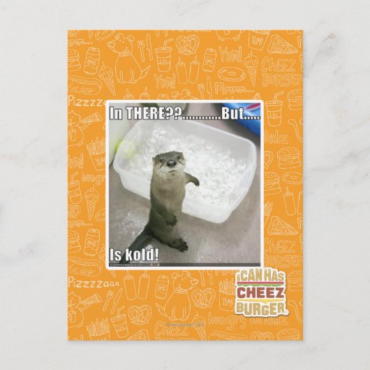 Da? Ist kalt! Postkarte (Vorderseite)