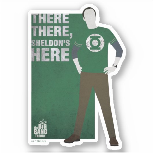 Da ist Sheldon. Aufkleber (Vorderseite)
