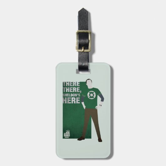 Da ist Sheldon. Gepäckanhänger (Vorderseite vertikal)