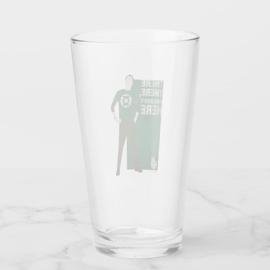 Da ist Sheldon. Glas (Rückseite)