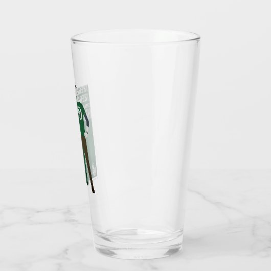 Da ist Sheldon. Glas (Links)