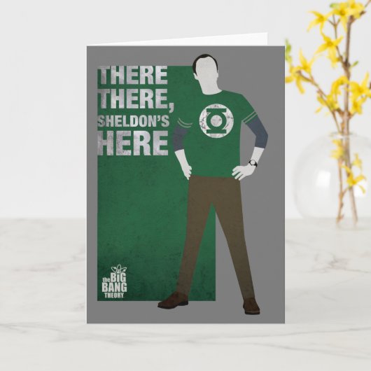 Da ist Sheldon. Karte (Gelbe Blume)