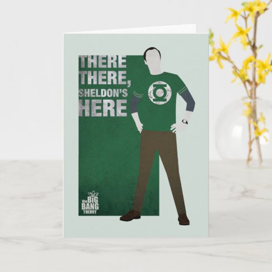 Da ist Sheldon. Karte (Gelbe Blume)