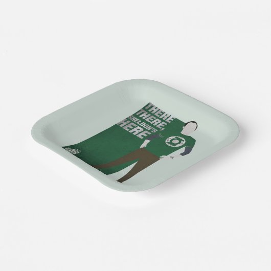 Da ist Sheldon. Pappteller (Gewinkelt)