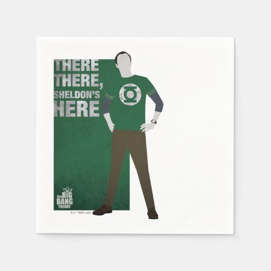 Da ist Sheldon. Serviette (Vorderseite)