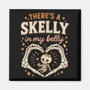 Da ist Skelly in meinem Bauch schwanges, sonniges  Magnet