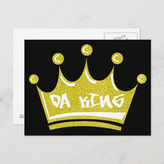 Da King Postkarte (Vorne/Hinten)