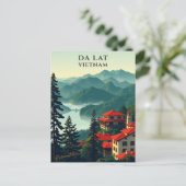 Da Lat Vietnam Landschaftlich Travel Postkarte (Stehend Vorderseite)