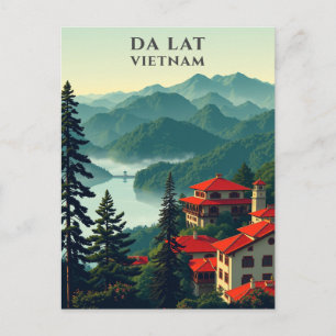 Da Lat Vietnam Landschaftlich Travel Postkarte