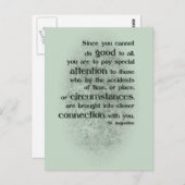 Da man nicht allen Gutes tun kann Postkarte (Vorne/Hinten)