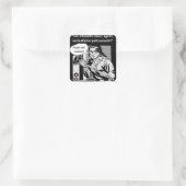 Dá mbeadh casúr agam quadratischer aufkleber (Tasche)