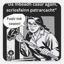 Dá mbeadh casúr agam quadratischer aufkleber