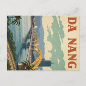 Da Nang Dragon Bridge in Stylized Art Postkarte (Vorderseite)