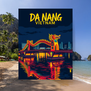 Da Nang Vietnam Dragon Bridge Travel Postkarte