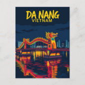 Da Nang Vietnam Dragon Bridge Travel Postkarte (Vorderseite)