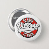 Da Nang vietnam Retro-Logo Button (Vorne & Hinten)