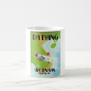 Da Nang Vietnam Vintage-Reiseposter Kaffeetasse
