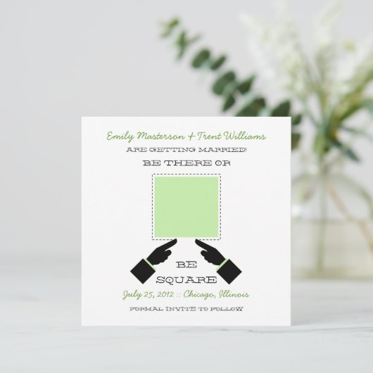 Da oder Platz Save the Date, Sage Date (Stehend Vorderseite)