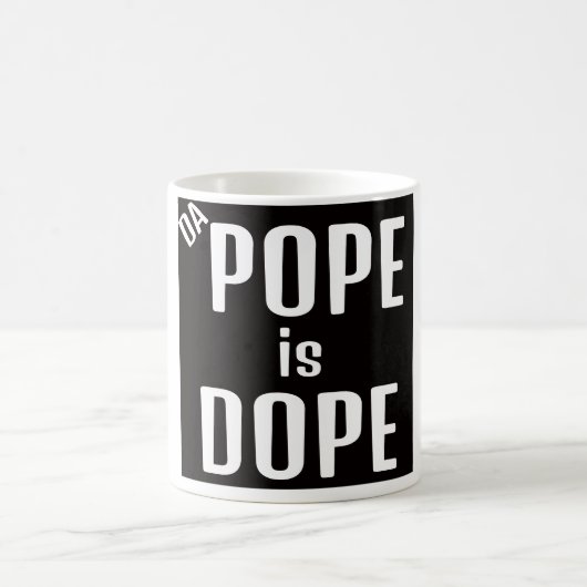 DA Papst ist Dope Kaffeetasse (Mittel)