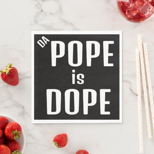 DA Papst ist Dope-Papier-Serviette Serviette (Beispiel)