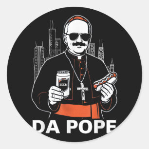 Da Pope America Pope Leo Xiv Runder Aufkleber