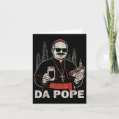 Da Pope aus Amerika Chicago Papst Leo Xiv Funny Vi Karte (Vorderseite)
