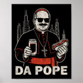 Da Pope aus Amerika Chicago Papst Leo Xiv Funny Vi Poster (Vorne)