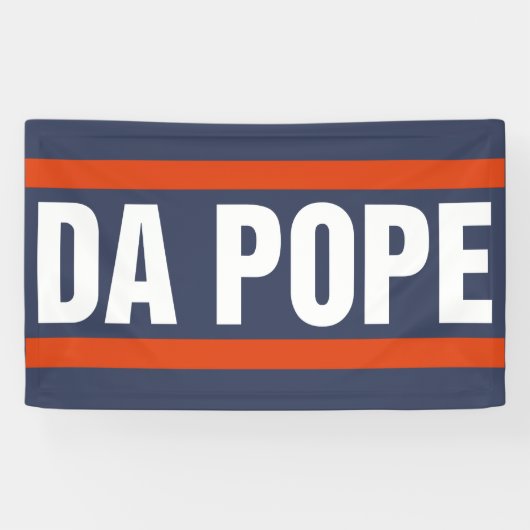 Da Pope aus Amerika Chicago Papst Leo XIV Provost Banner (Horizontal)