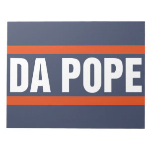 Da Pope aus Amerika Chicago Papst Leo XIV Provost Notizblock