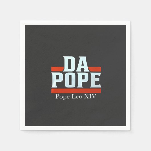 Da Pope aus Amerika Chicago Papst Leo XIV Provost Serviette (Vorderseite)