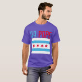 Da Pope Chicago Fahne Farben T-Shirt (Vorne ganz)