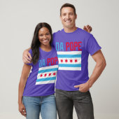 Da Pope Chicago Fahne Farben T-Shirt (Unisex)