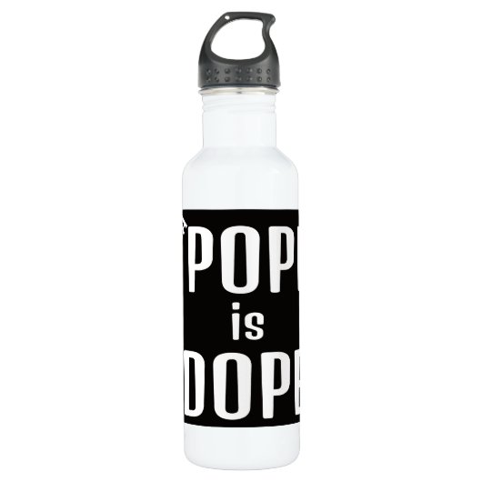 DA Pope is Dope Water Bottle Edelstahlflasche (Vorderseite)