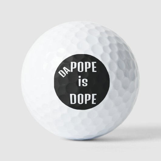DA Pope ist Dope Golfbälle (Vorderseite)
