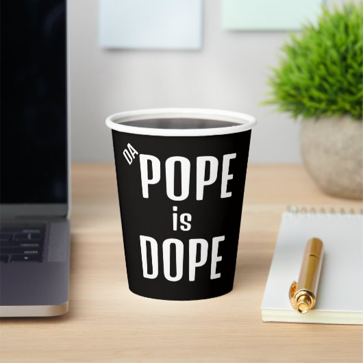 DA Pope ist Dope Papiertasse Pappbecher (InSitu)