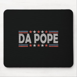 Da Pope Leo Xiv American Patriot - Funny Katholic Mousepad