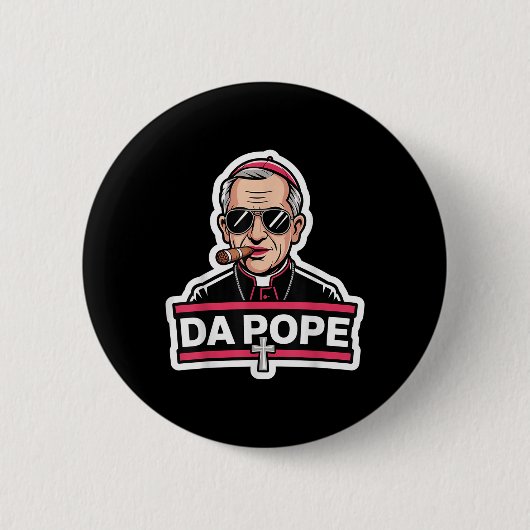 Da Pope Leo Xiv Christlich Papst Robert Prevost Fu Button (Vorderseite)