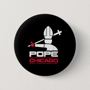 Da Pope Leo Xiv Shirt Chicago Baseball Button