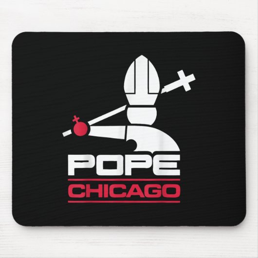 Da Pope Leo Xiv Shirt Chicago Baseball Mousepad (Vorne)
