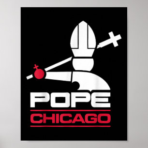 Da Pope Leo Xiv Shirt Chicago Baseball Poster