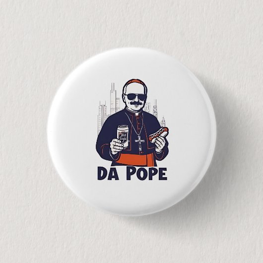 Da Pope Leo XIV Vatican 4. Juli USA Button (Vorderseite)