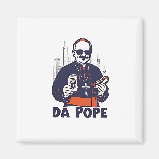 Da Pope Leo XIV Vatican 4. Juli USA Magnet (Vorne)