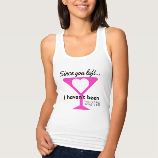 da Sie Wischbecken links haben Tank Top (Vorderseite)