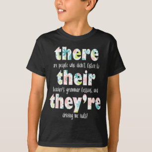 Da sind sie der englische Grammatiker Pun Gi T-Shirt