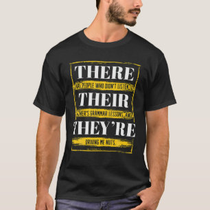 Da sind sie ein lustiger Englischlehrer T-Shirt
