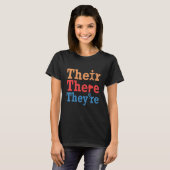 Da sind sie Englischlehrer Funny Grammar T-Shirt (Vorne ganz)