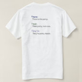 Da sind sie Grammatikkkers T-Shirt (Design Rückseite)